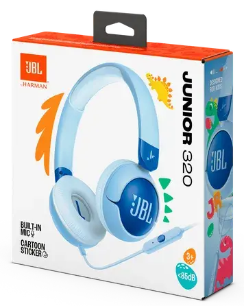 Детские наушники JBL JR320 Blue фото