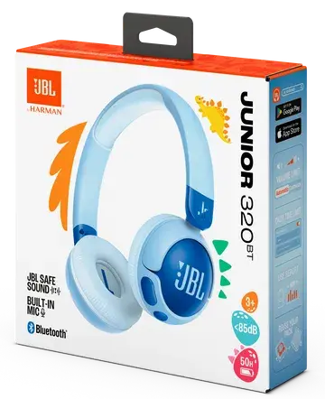 Детские наушники JBL JR320BT Blue фото