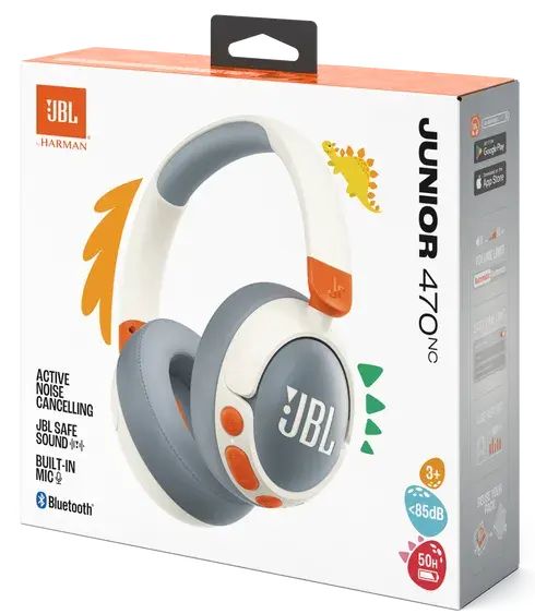 Дитячі навушники JBL JR470NC White - фото - №6