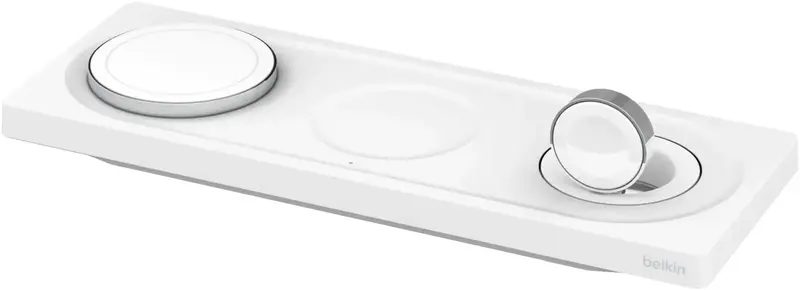 Бездротовий ЗП Belkin 3в1 MagSafe PRO iPhone/Watch/AirPods, білий - фото - №1