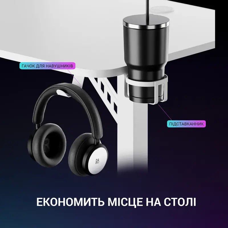 Комп'ютерний стіл GamePro GDC216W White фото
