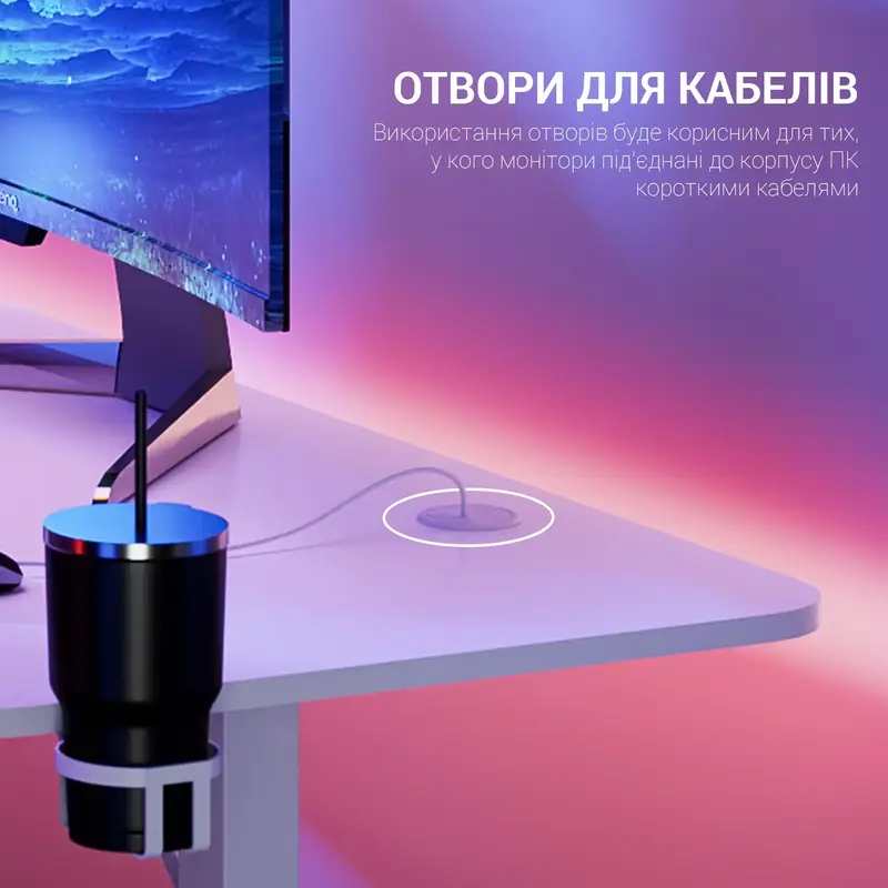 Комп'ютерний стіл GamePro GDC216W White фото