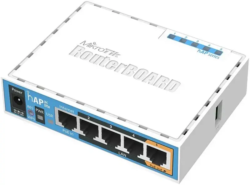 Интернет роутер MikroTik hAP ac lite - фото - №0