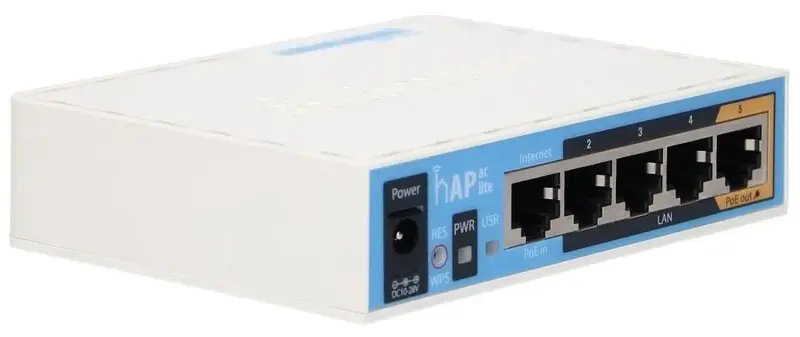Интернет роутер MikroTik hAP ac lite - фото - №1