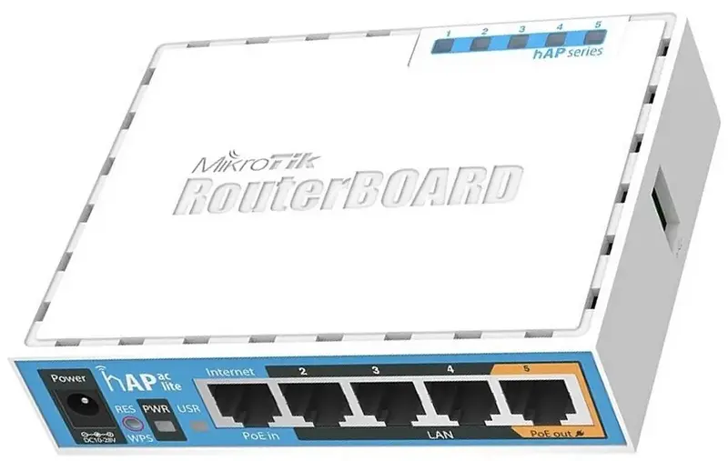 Интернет роутер MikroTik hAP ac lite - фото - №3
