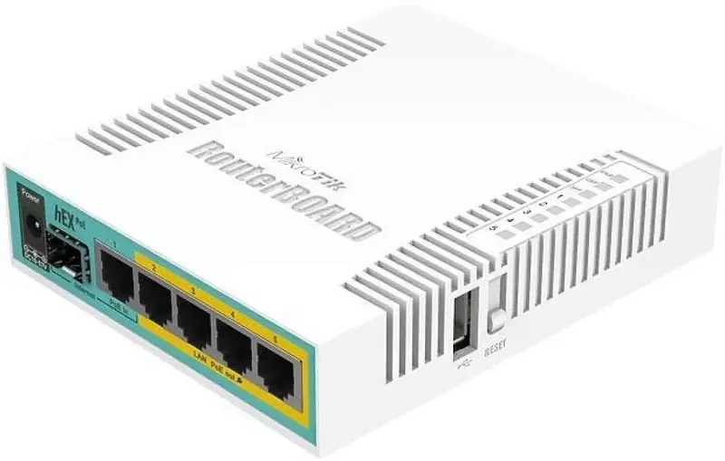 Iнтернет роутер MikroTik hEX PoE фото
