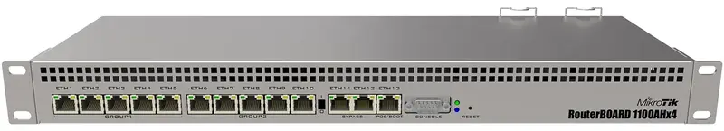 Комутатор MikroTik RouterBOARD RB1100AHx4 - фото - №0