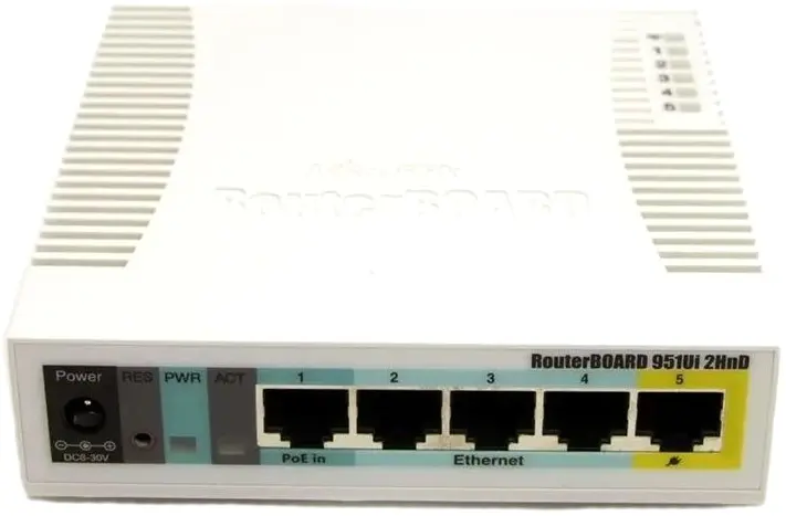 Интернет роутер MikroTik RouterBOARD RB951Ui-2HnD - фото - №2