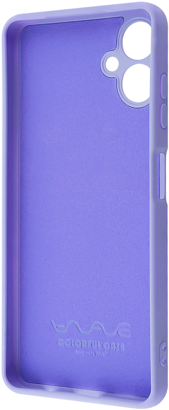 Чехол для Samsung A06 WAVE Colorful Case TPU (light purple) - фото - №1