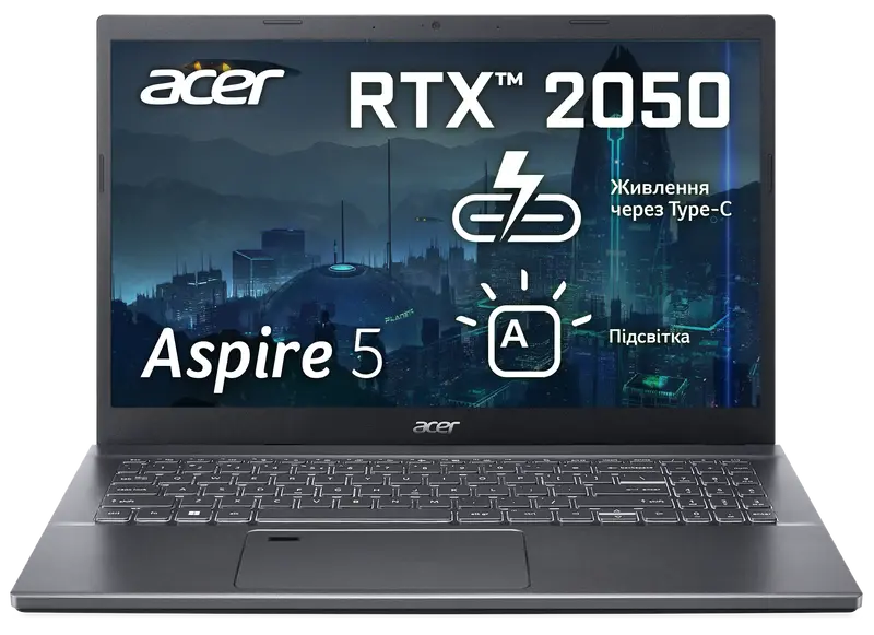 Ноутбук Acer Aspire 5 A515-57G-56SZ Steel Gray (NX.KMHEU.005) ᐈ
