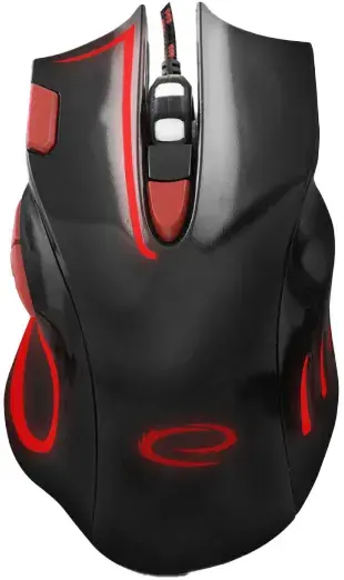 Ігрова миша Esperanza MX401 HAWK Black-Red - фото - №0