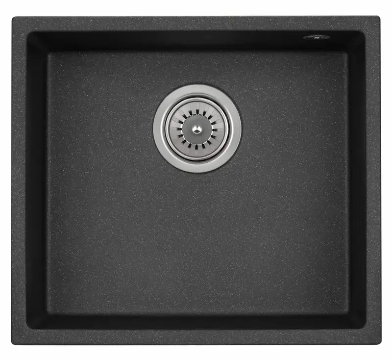 Мойка GRANADO Under top black shine(457*406mm.) - фото - №0