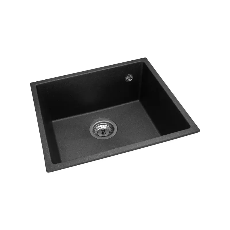 Мойка GRANADO Under top black shine(457*406mm.) - фото - №1