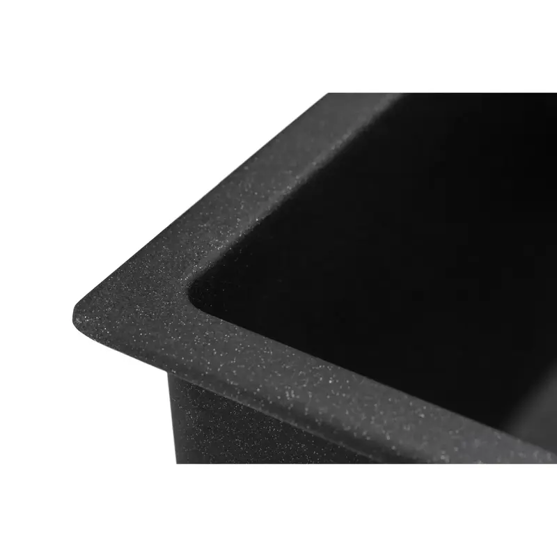 Мойка GRANADO Under top black shine(457*406mm.) - фото - №2