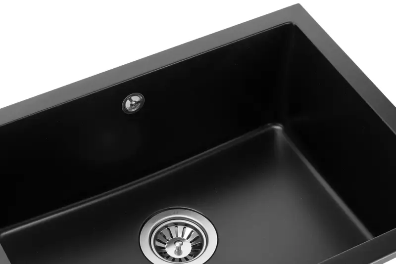 Мойка GRANADO Under top L black shine - фото - №4