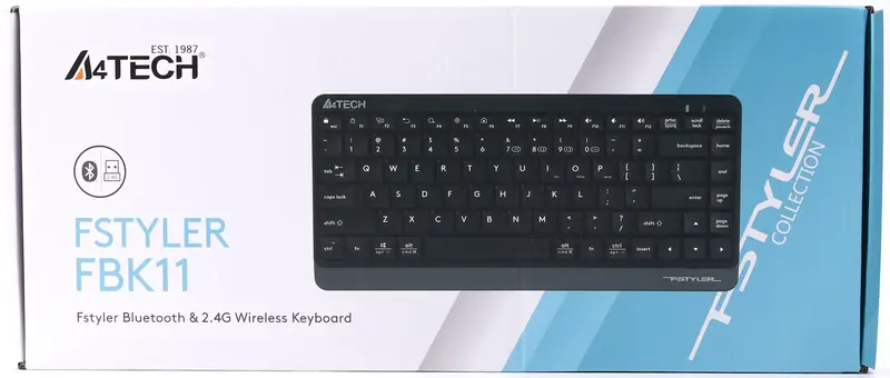 Клавіатура A4 Tech FBK11 Grey фото