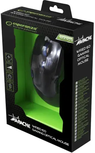 Ігрова миша Esperanza MX403 APACHE Blue - фото - №4