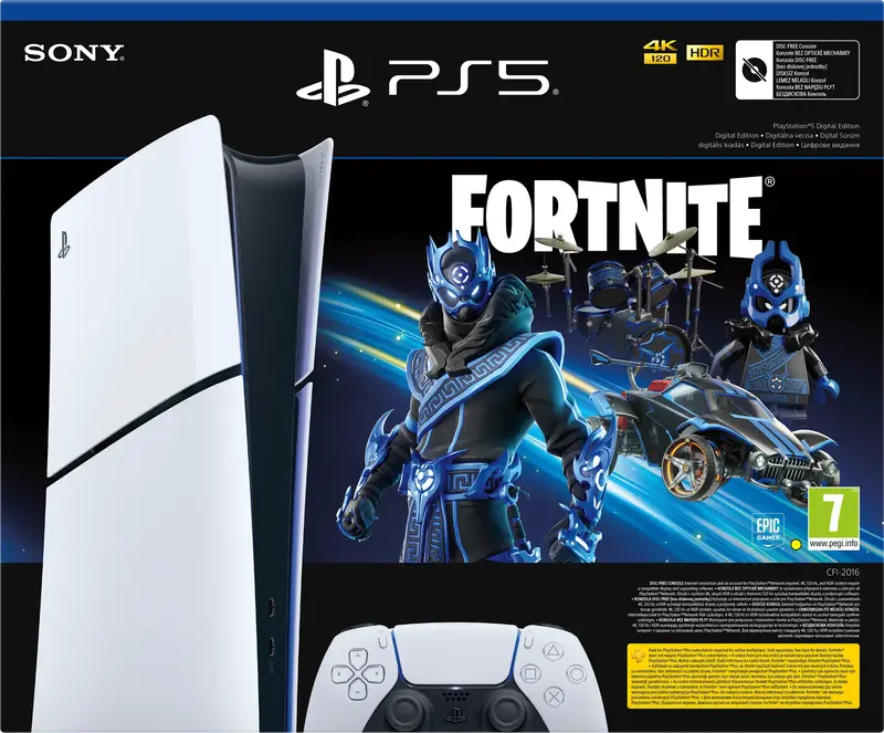 Ігрова консоль Sony PlayStation 5 Slim Digital Edition (Fortnite Cobalt Star Bundle) фото