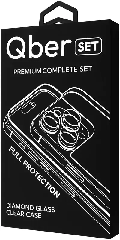 Захисний комплект iPhone 16 Pro Max Qber Premium Set MS - фото - №0