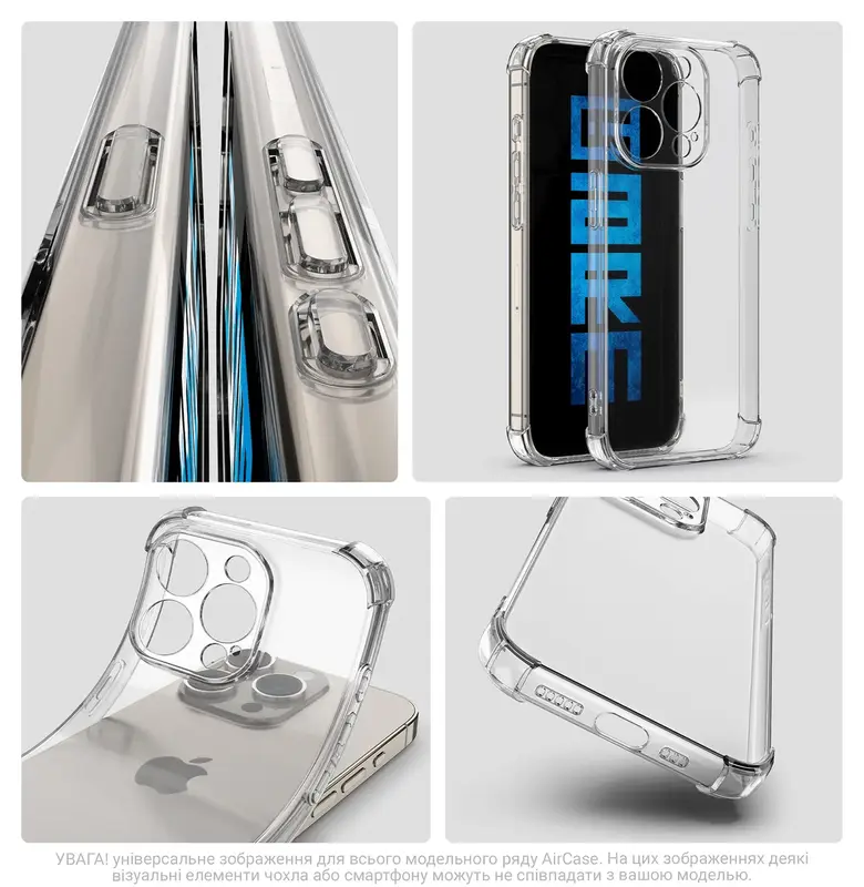 Чехол для Infinix Hot 50i ArmorStandartAir Force/ Smart 9 Camera cover (Clear) фото