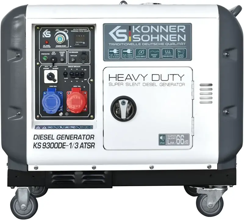 Генератор дизельний Könner & Söhnen KS 9300DE-1/3 ATSR фото