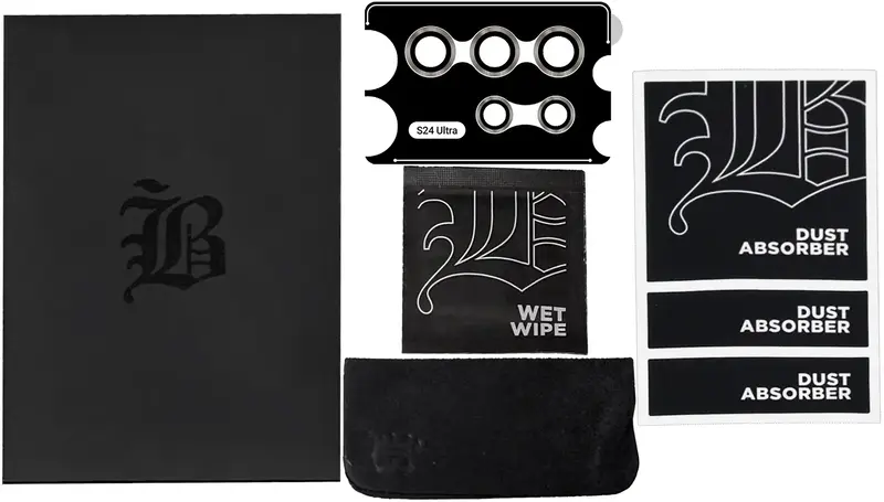 Защитное стекло для камеры Samsung S24 Ultra ArmorStandart Supreme Black Icon (Natural Titanium) - фото - №2