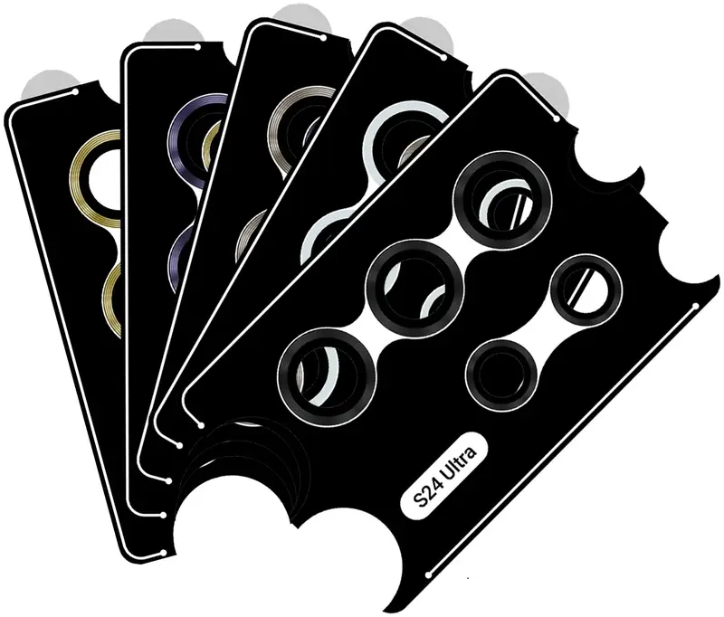 Защитное стекло для камеры Samsung S24 Ultra ArmorStandart Supreme Black Icon (Natural Titanium) - фото - №4