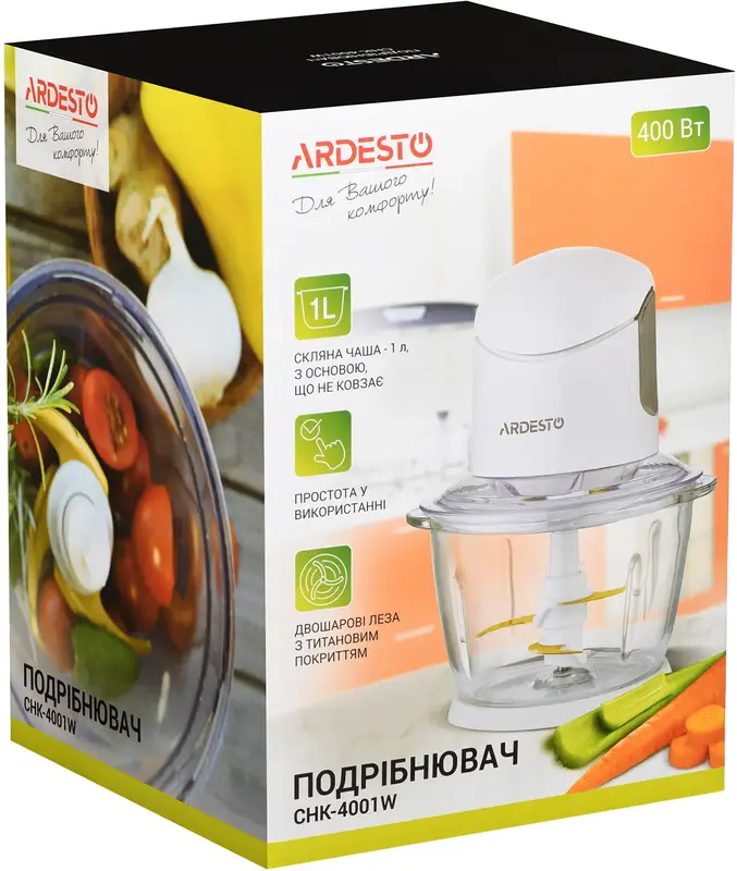 Подрібнювач Ardesto CHK-4001W - фото - №4