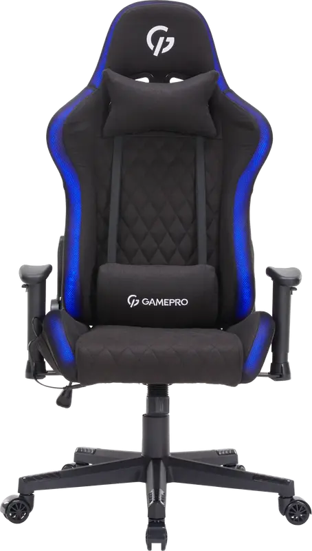 Ігрове крісло GamePro GC700FB RGB Fabric Black фото