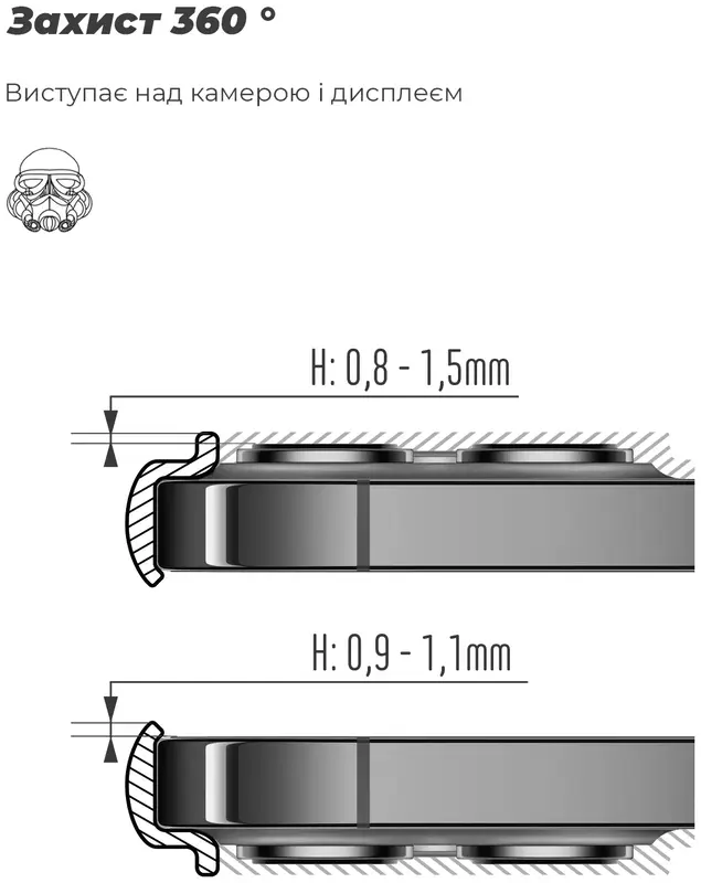 Чохол для Motorola G24 ArmorStandart ICON Camera cover (Lavender) фото