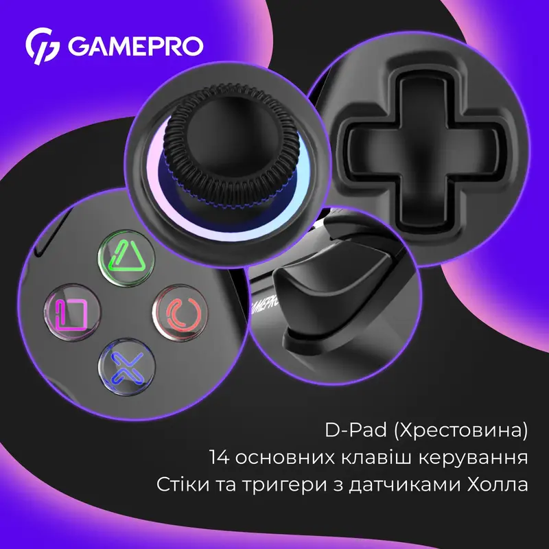 Бездротовий геймпад GamePro GPS13B фото