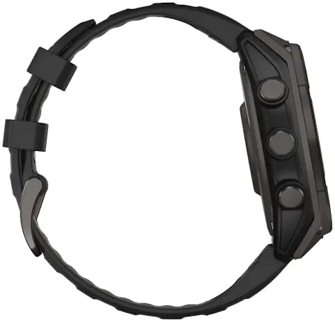 Смарт-годинник GARMIN Fenix 8 - 47 мм, Solar Sapphire, титан з DLC-покриттям Carbon Gray (010-02906-11) - фото - №6