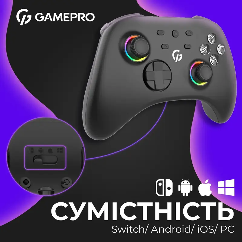 Бездротовий геймпад GamePro GPX13B фото