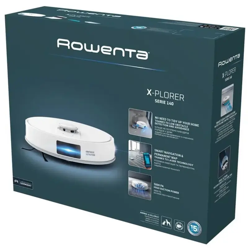 Робот-пылесос Rowenta X-PLORER Serie 140 Total Care RR9177WH фото