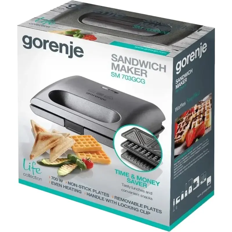 Бутербродница GORENJE SM703GCG - фото - №6