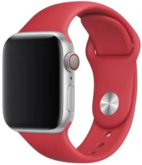 Ремешок для Apple Watch 49/46/45/44/42 ArmorStandart Sport Band (3 Straps) Красный фото