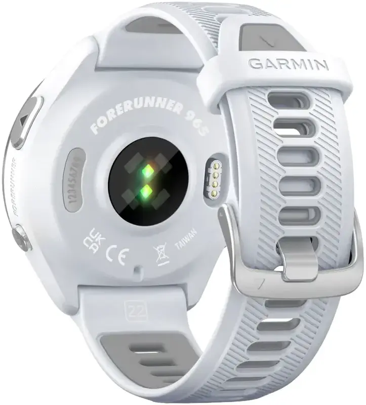 Смарт-годинник GARMIN Forerunner 965 з білим корпусом та біло-сірим силіконовим ремінцем (010-02809-11) - фото - №7