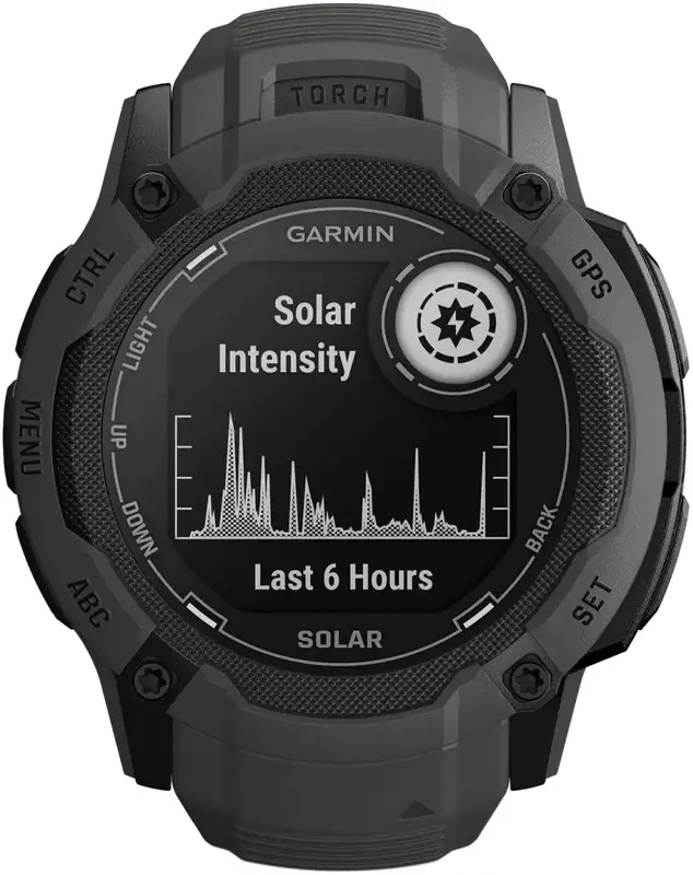 Смарт-годинник GARMIN Instinct 2X Solar графітовий (010-02805-00) фото