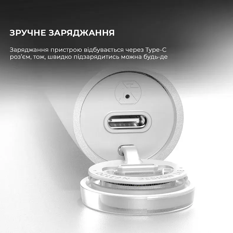 Електрична зубна щітка Oclean Endurance Eco White фото