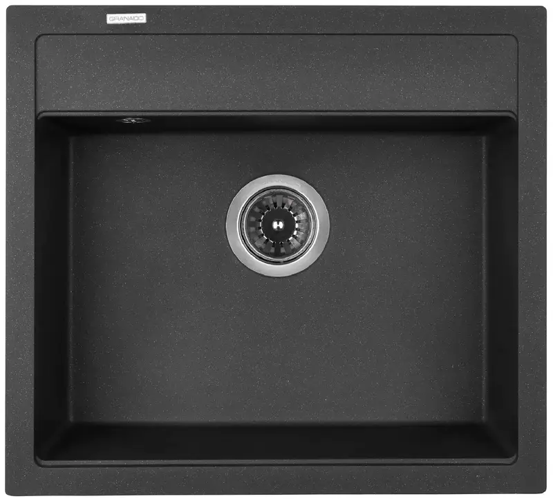 Мийка GRANADO LERIDA black shine (560*510mm.) - фото - №0