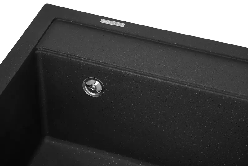 Мийка GRANADO LERIDA black shine (560*510mm.) - фото - №2