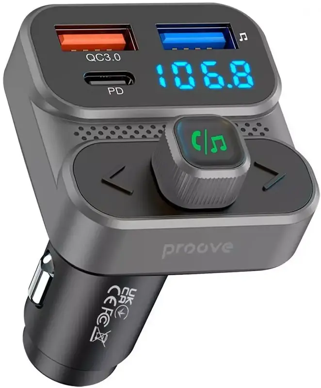 Ун.АЗУ Proove Luxor SE FM Launcher 36W (PD+QC3.0) Type-C+USB фото