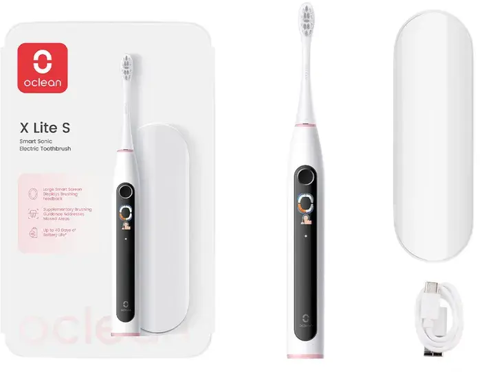 Электрическая зубная щетка Oclean X Lite Set Grey - фото - №0