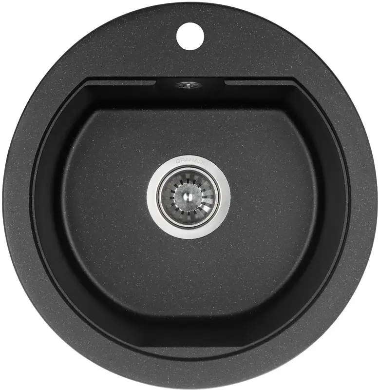 Мийка GRANADO LUGO black shine (480*500mm.) - фото - №0