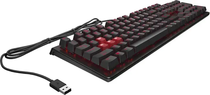 Клавiатура HP OMEN Encoder CHERRY MX (Black) 6YW75AA - фото - №2