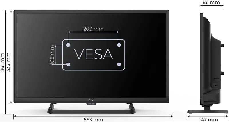 Телевізор Kivi 24H710QB - фото - №7