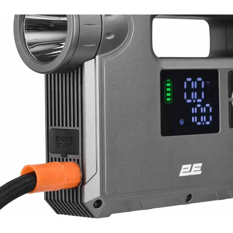 Пуско-зарядний пристрій портативний 2E Pitman, струм 400А/пік 1000А, 10000 мА/37 Втч, павербанк, - фото - №8