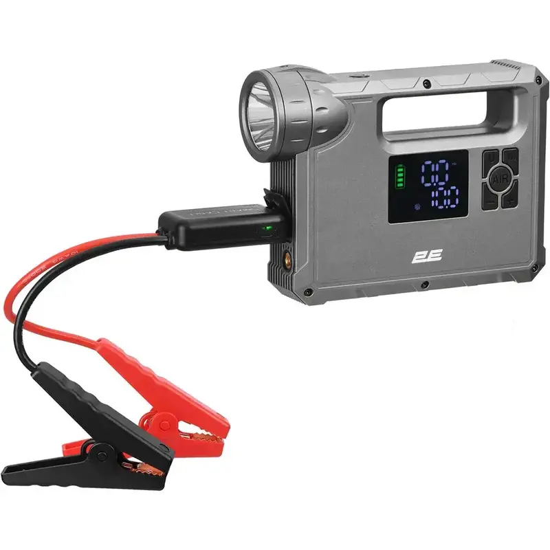 Пуско-зарядний пристрій портативний 2E Pitman, струм 400А/пік 1000А, 10000 мА/37 Втч, павербанк, - фото - №1