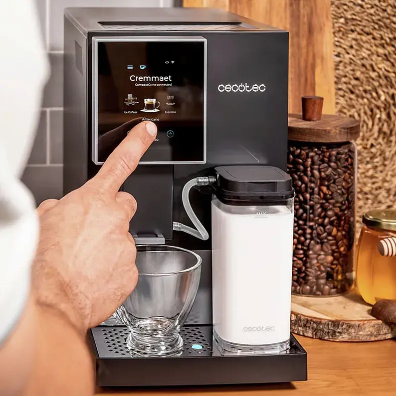 Кавомашина CECOTEC Cremmaet Compactccino Connected Black Silver - фото - №8
