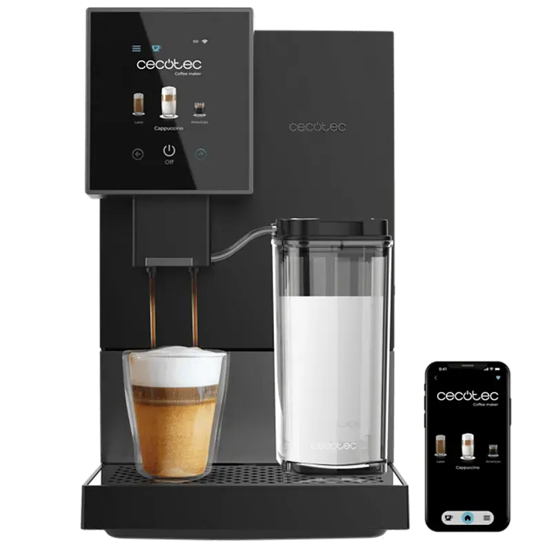 Кавомашина CECOTEC Cremmaet Compactccino Connected Black Silver - фото - №0